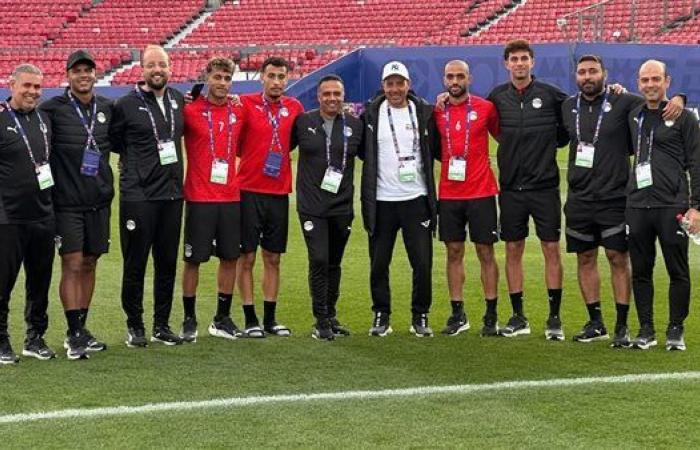 منتخب الشباب يؤدي تدريبه الرئيسي.. ويتفقد ملعب مباراة اليابان