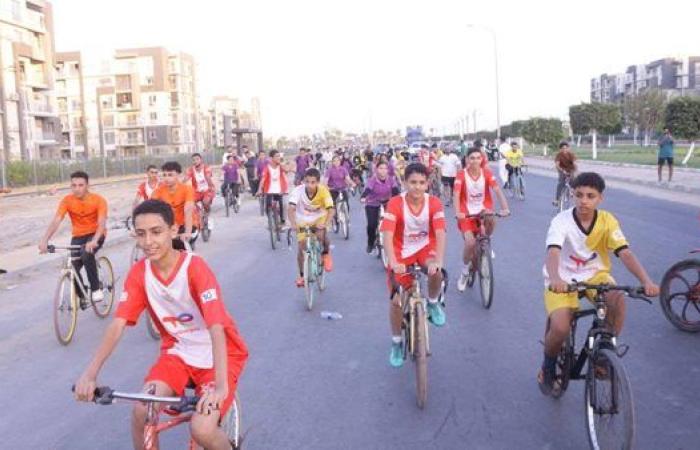 ماراثون دراجات في دمياط الجديدة ضمن مهرجان التسوق