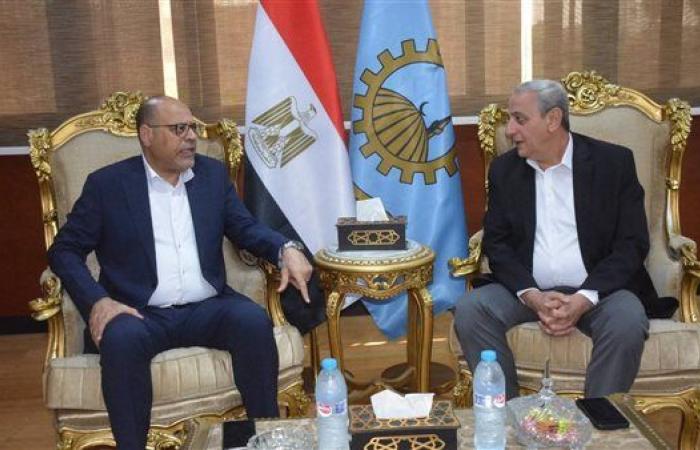 محافظ الغربية يستقبل وزير العمل لمتابعة حادث حريق مصبغة غزل البشبيشي