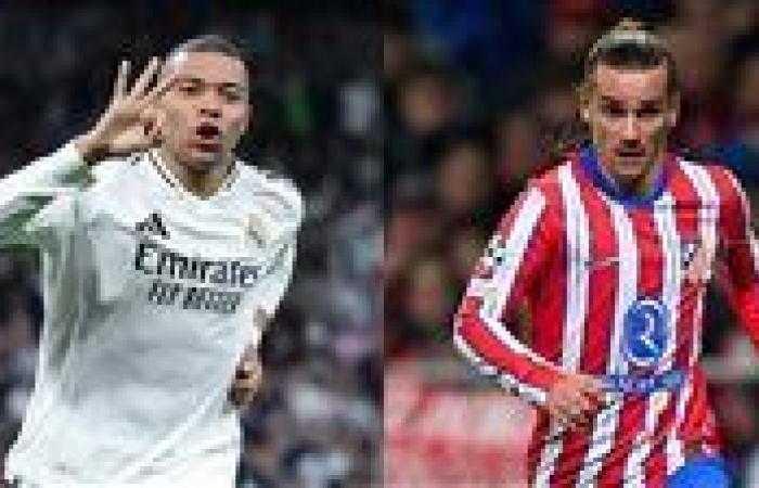 جريزمان احتياطيًا.. التشكيل الرسمي لمواجهة ريال مدريد وأتلتيكو مدريد في قمة الدوري الإسباني