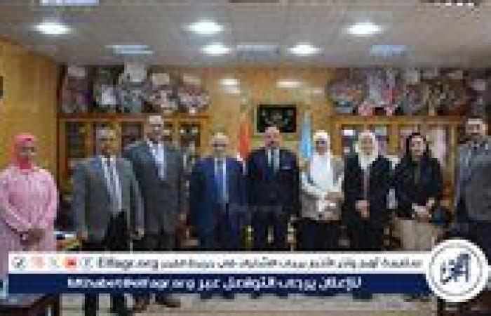 نائب رئيس جامعة الأزهر يستقبل لجنة متابعة تدريب أطباء الامتياز