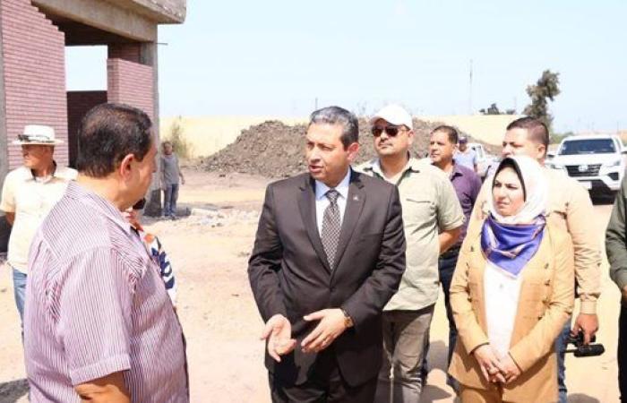محافظ دمياط يتفقد محطة مياه كفور الغاب