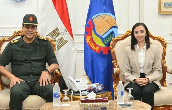 محافظ البحيرة تستقبل قائد المنطقة الشمالية العسكرية لبحث سبل التعاون المشترك