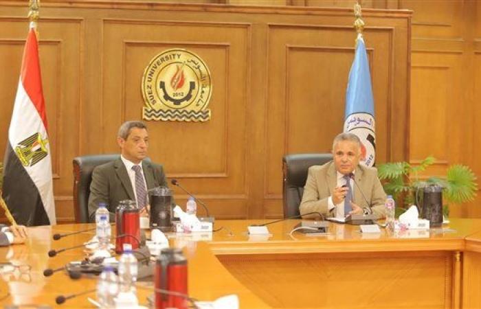 محافظ السويس يزور جامعة السويس ويشيد بإنجازاتها الأكاديمية