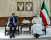 وزير الخارجية الكويتي يستقبل السفير الهندي لدى البلاد