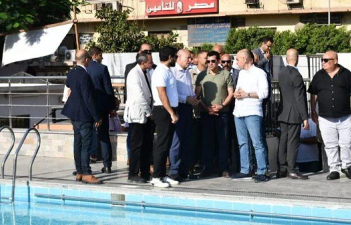 وزير الرياضة ومحافظ القاهرة يتفقدان المركز الرياضي بشبرا