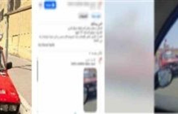 القبض على قائد سيارة نقل  لقيامه بطى لوحتها المعدنية  بالقاهره