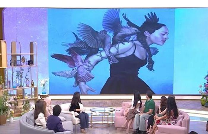 تطورات جديدة.. اتهامات بسرقة فنية تطال مها الصغير بعد عرض لوحة لفنانة دنماركية | صور