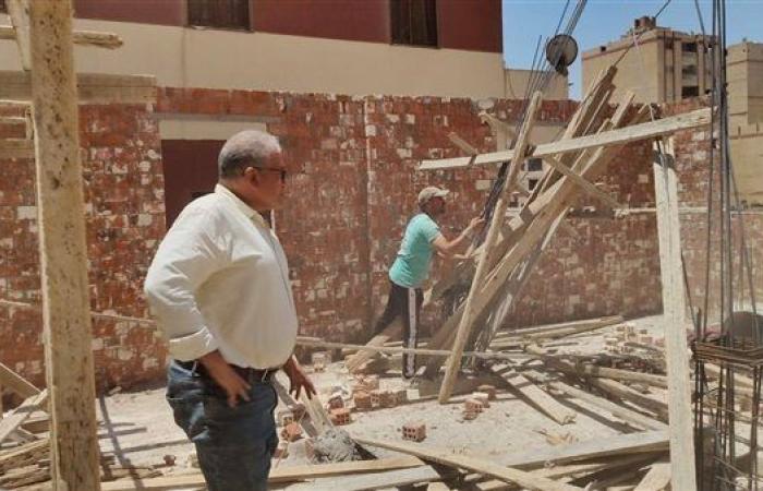 بالصور.. حملة موسعة لإزالة مخالفات البناء بمدينة الأمل في مدينة نصر
