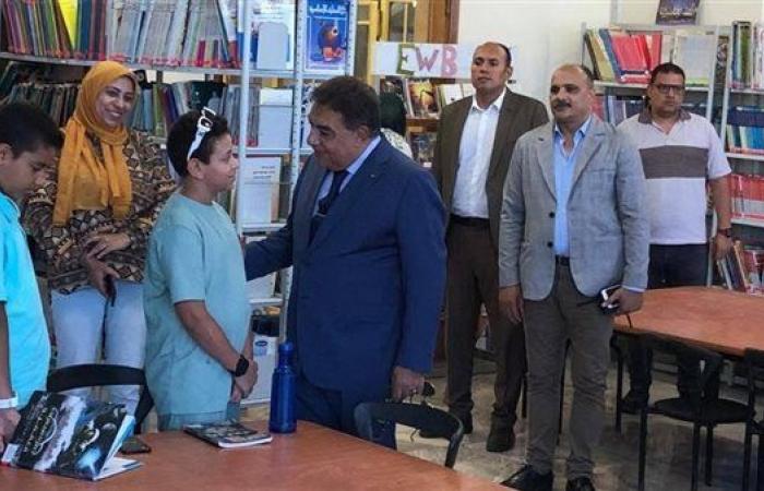 محافظ الدقهلية يتفقد أعمال تطوير ورفع كفاءة مكتبة مصر العامة بالمنصورة