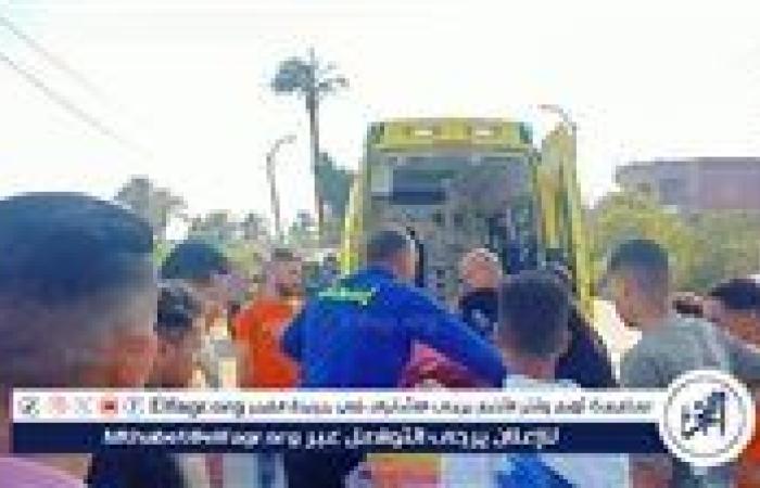إصابة 14 شخصًا بينهم 4 أطفال في تصادم سيارتين على الصحراوي الشرقي ببني سويف