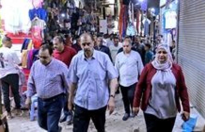 محافظ سوهاج يتفقد شوارع مدينة ناصر والقيسارية وشارع المحطة