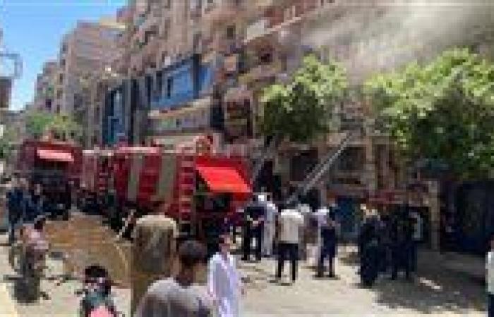 السيطرة على حريق هائل في محل تصوير " فوتوغرافي " بالمنيا