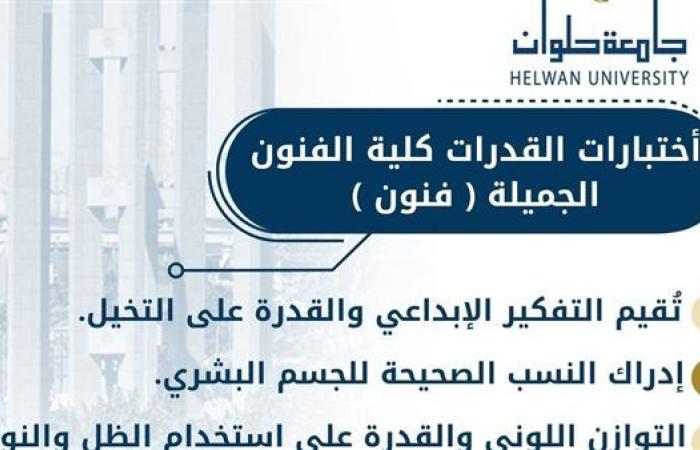 دليل اختبارات القدرات لكلية الفنون الجميلة بالزمالك – جامعة حلوان (تخصص فنون)