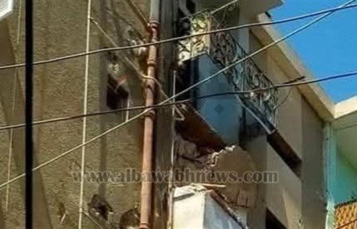 دون إصابات.. سقوط بلكونة شقة بمساكن النويري بالفيوم