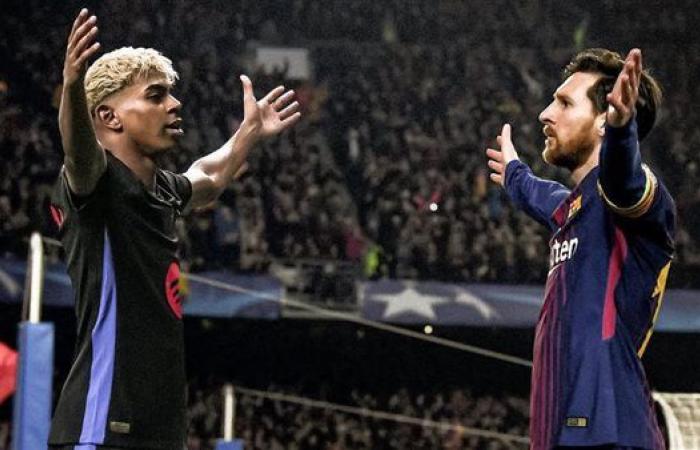 رسميًا.. لامين يامال يحصل على إرث ميسي في برشلونة