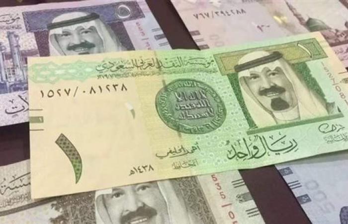 ارتفاع سعر صرف الريال السعودى فى البنوك المصريةمنتصف تعاملات اليوم