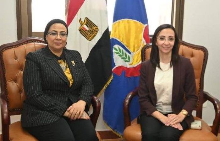 جاكلين تستقبل رئيس المجلس القومي للمرأةبزاوية صقر في مستهل زيارة رسمية